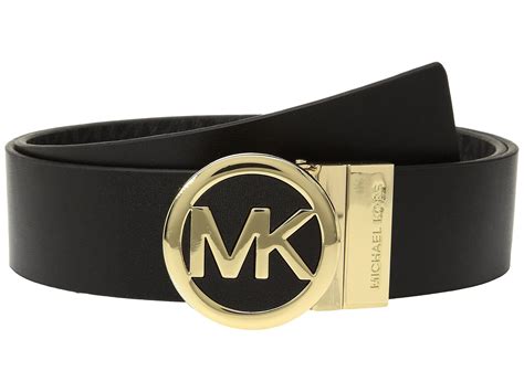 black belt michael kors|Michael Kors reversible leather belt.